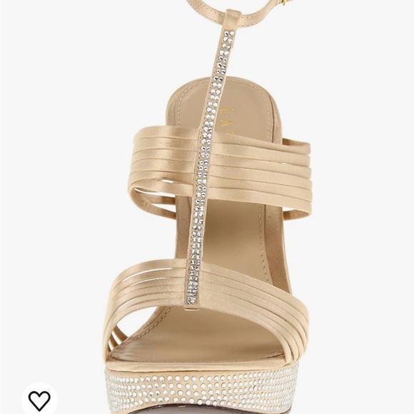NIB! LAUREN RALPH LAUREN FIONA RHINESTONE PLATFORM SANDAL - Size 5 - Picture 8 of 11